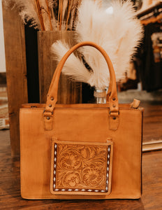 The Vail Tooled Tote