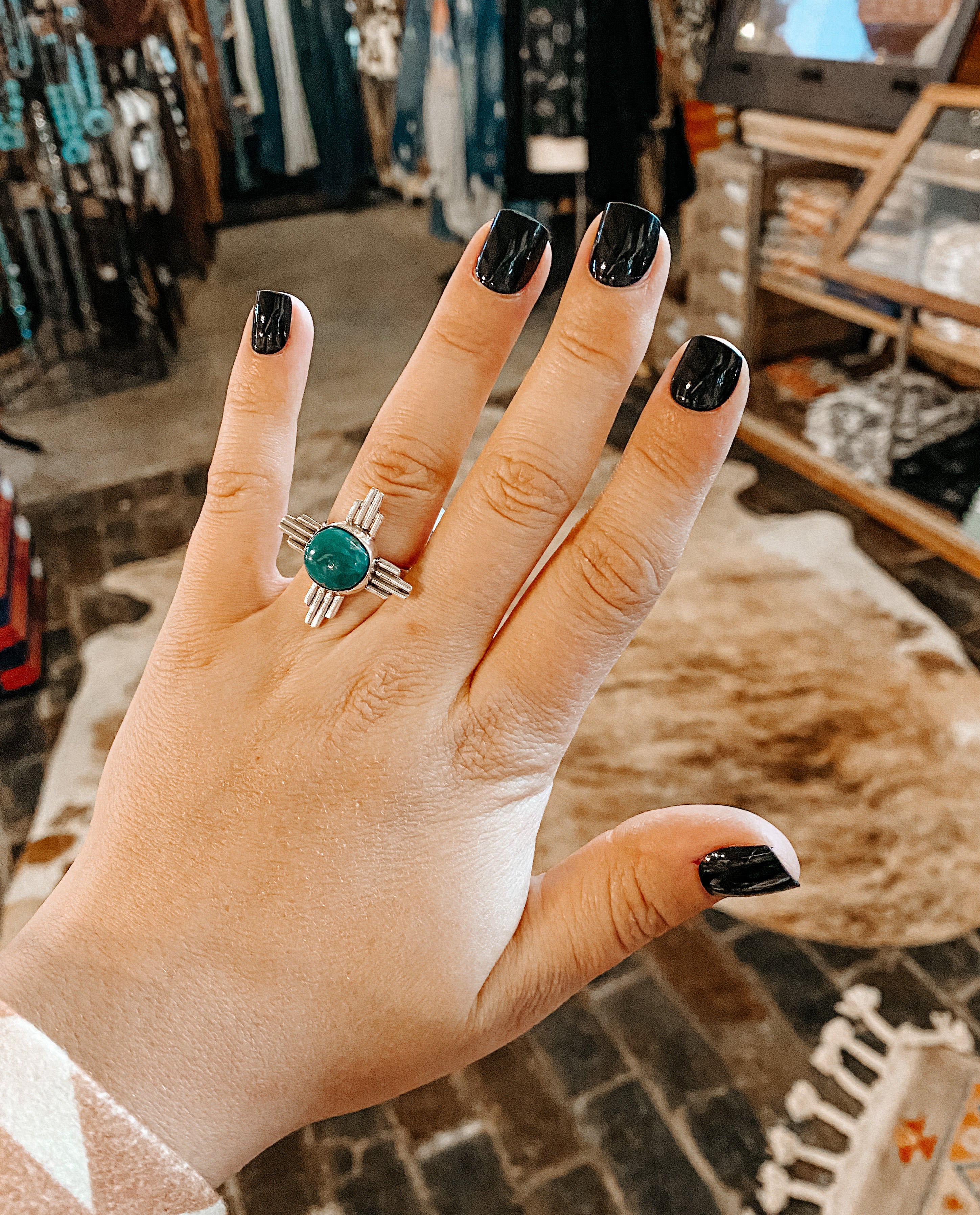 Zia Turquoise Ring - The Branded Blonde