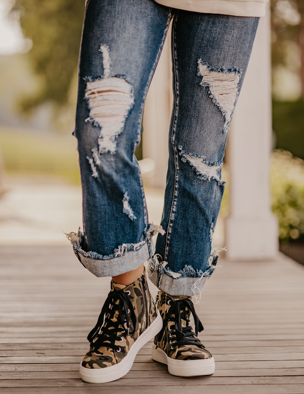 Camo Babe Platforms - The Branded Blonde
