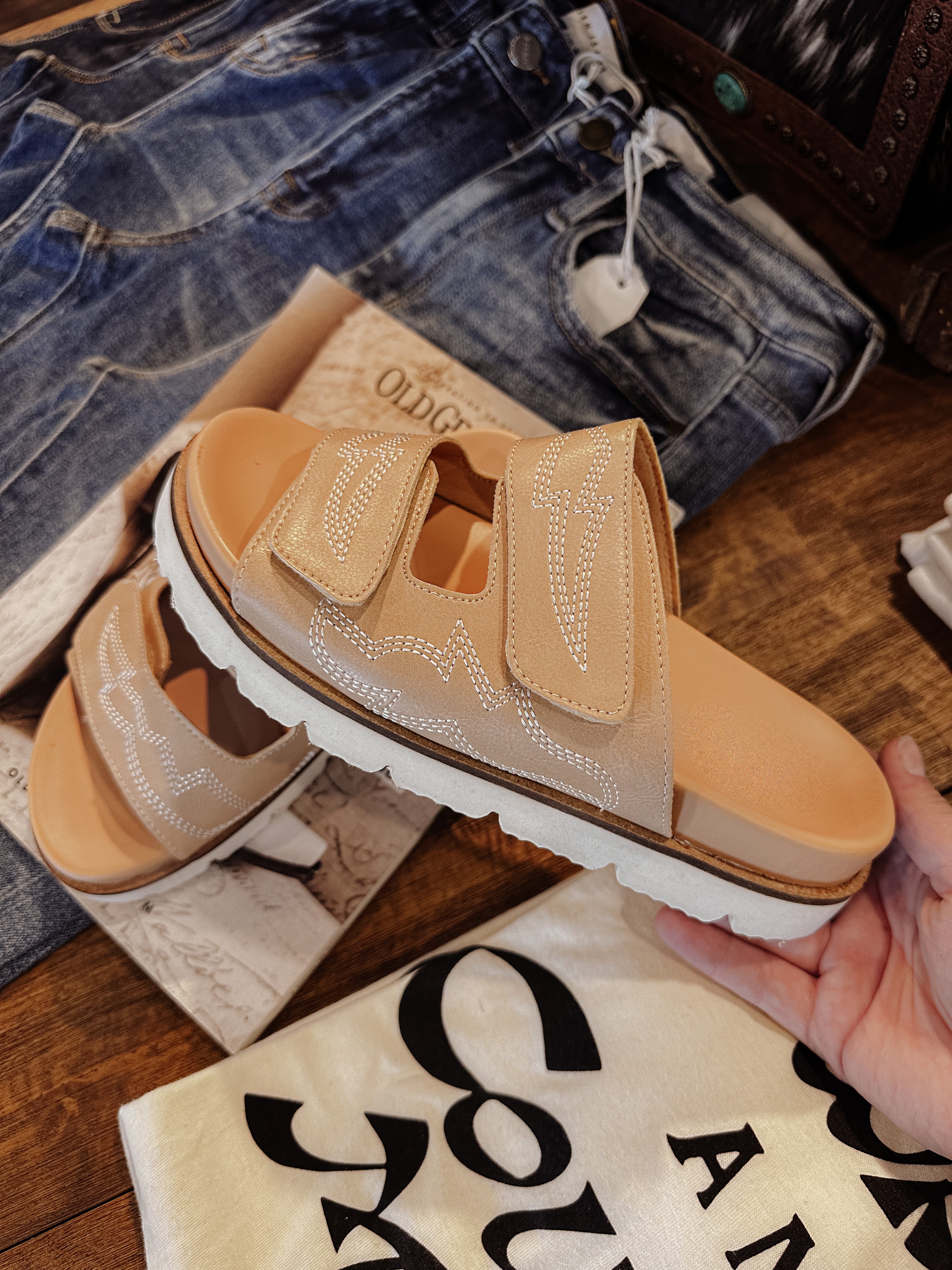 The Rose Stitch Sandal